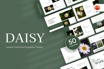 Daisy Aesthethic PowerPoint Template